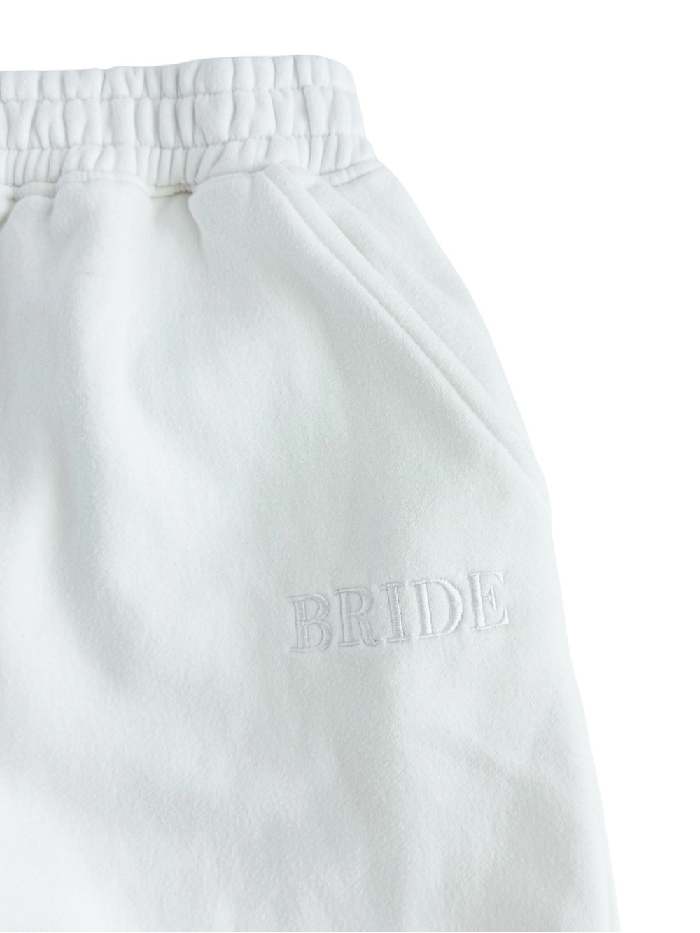 Six Stories Bride White Embroidered Sweatshirt Jogger Set Womens M Bridal Lounge - Picture 11 of 15